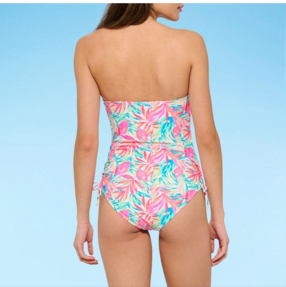 Decree Womens Exotic Textured Leaf Monokini One Piece Swimsuit XL - Picture 6 of 14